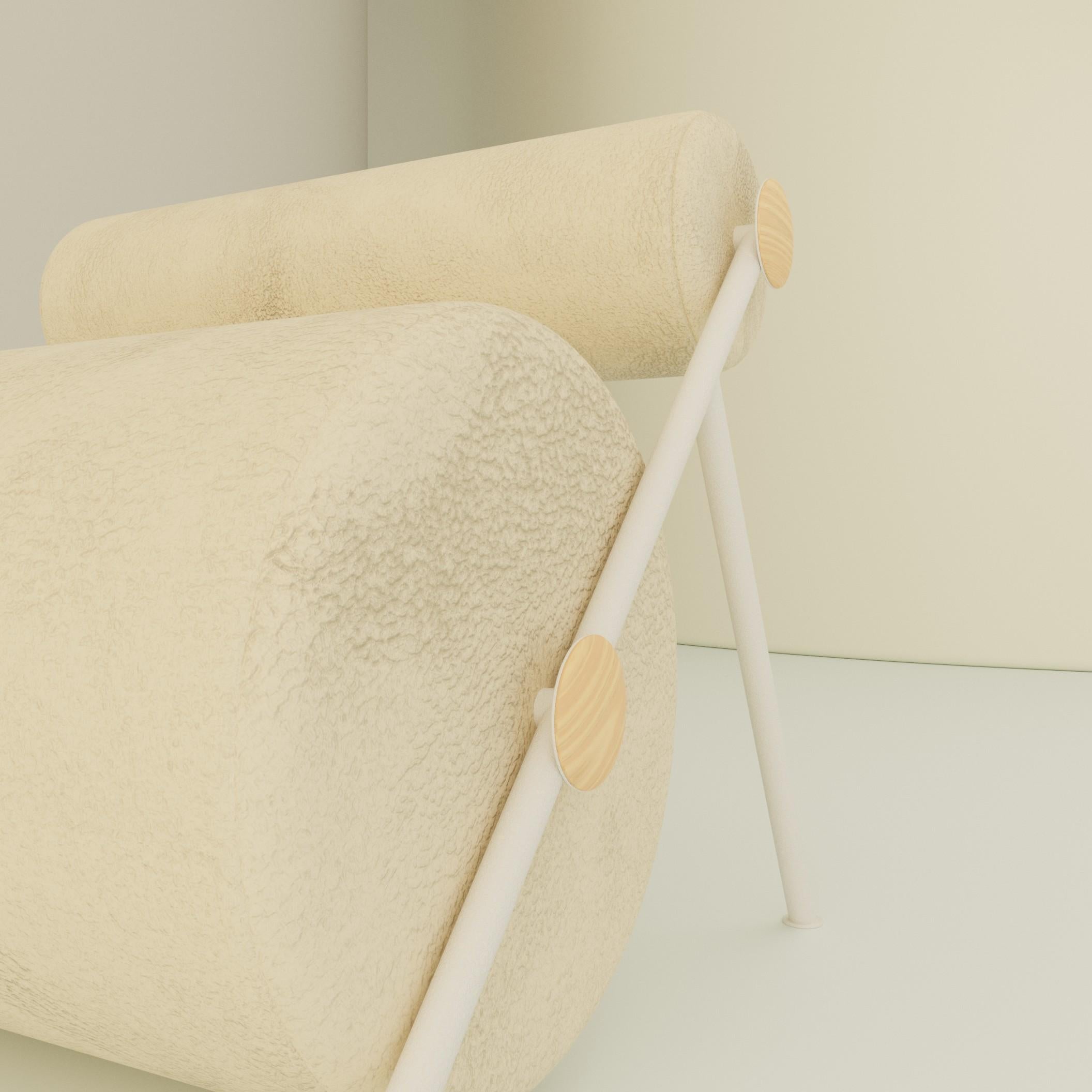 Fur Armchair in Brazilian Contemporary Style For Sale 6