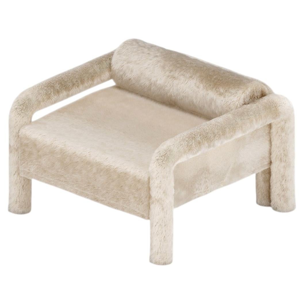 Armchair, Lounge Chair, Upholstered by Fur, Modern Design