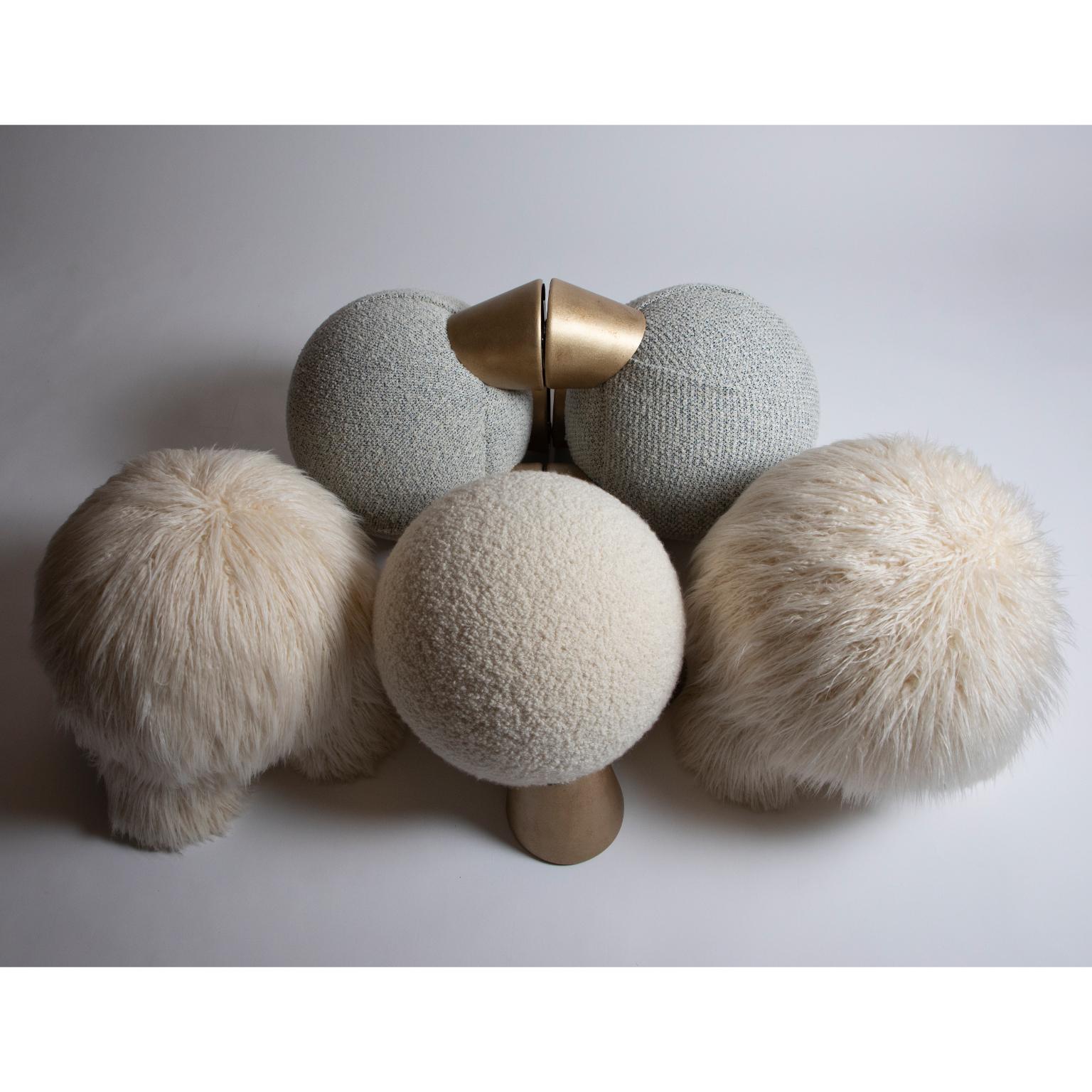 Contemporary Fur Atlas Stool by Pietro Franceschini