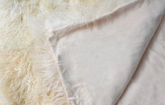 Fur Blanket - White Mongolia and Cashmere