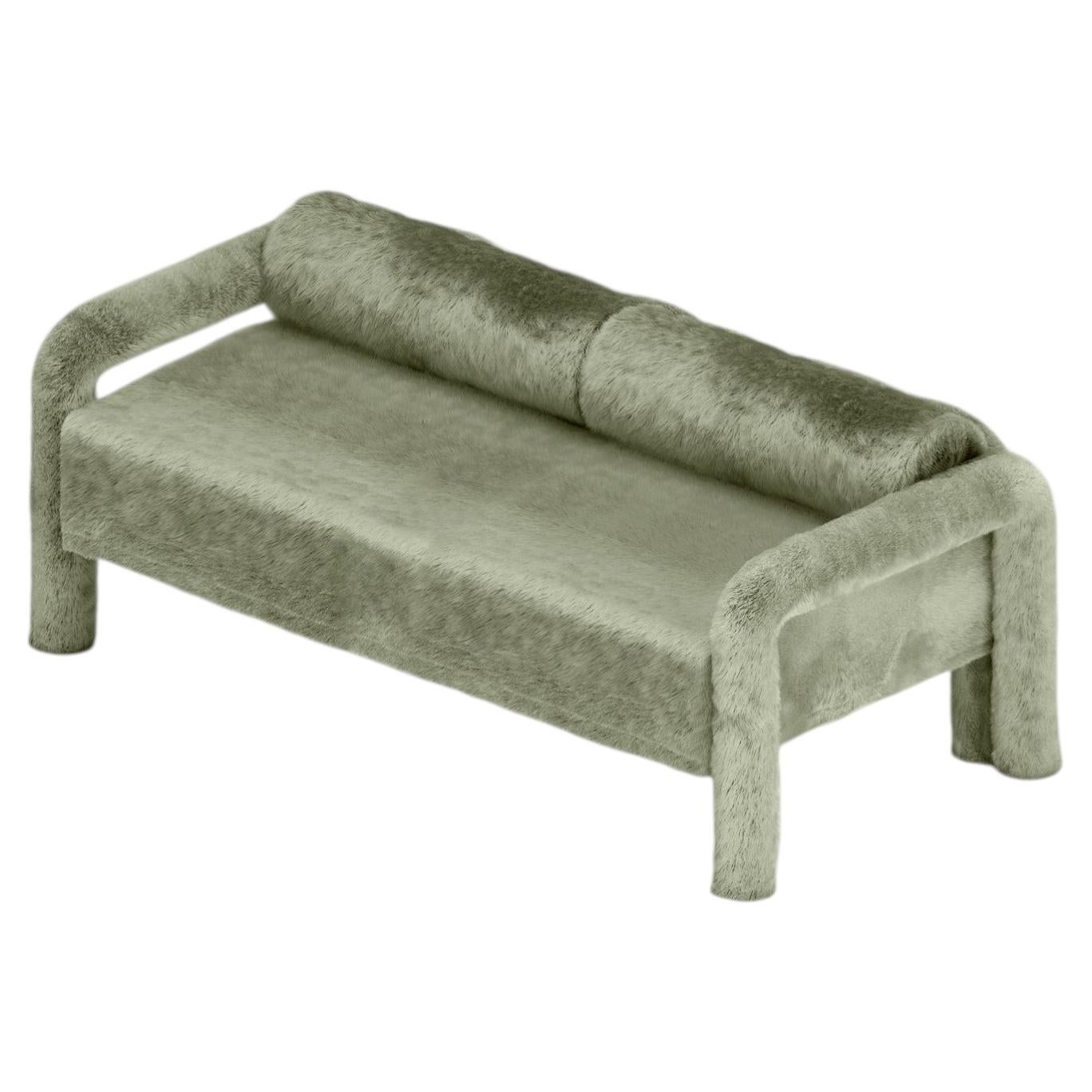 Lounge Sofa, Sofa, Upholstered by Fur, Modern Design For Sale