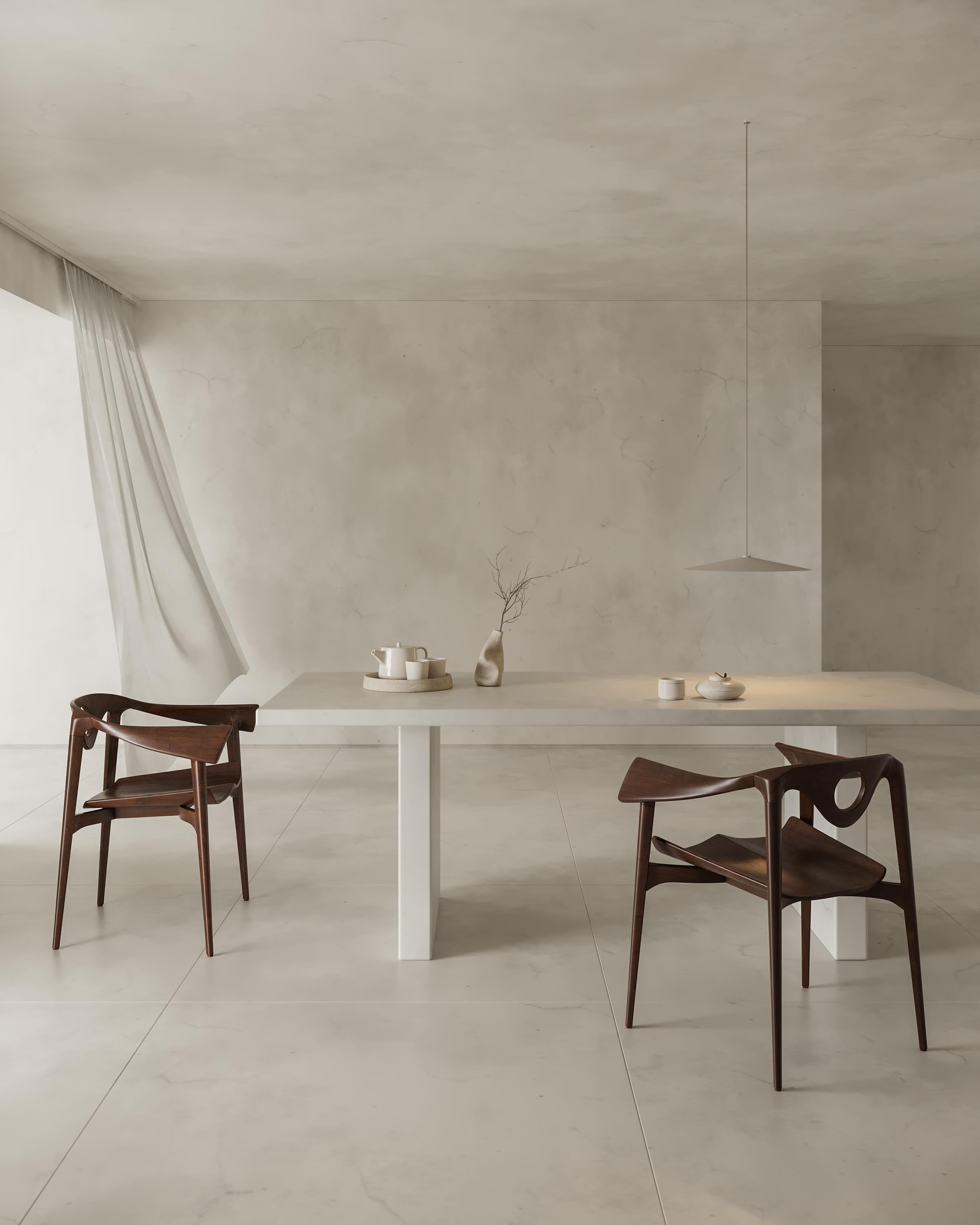Furcula chair in Jequitiba Brazilian wood in contemporary styly by Tiago Curioni For Sale 10