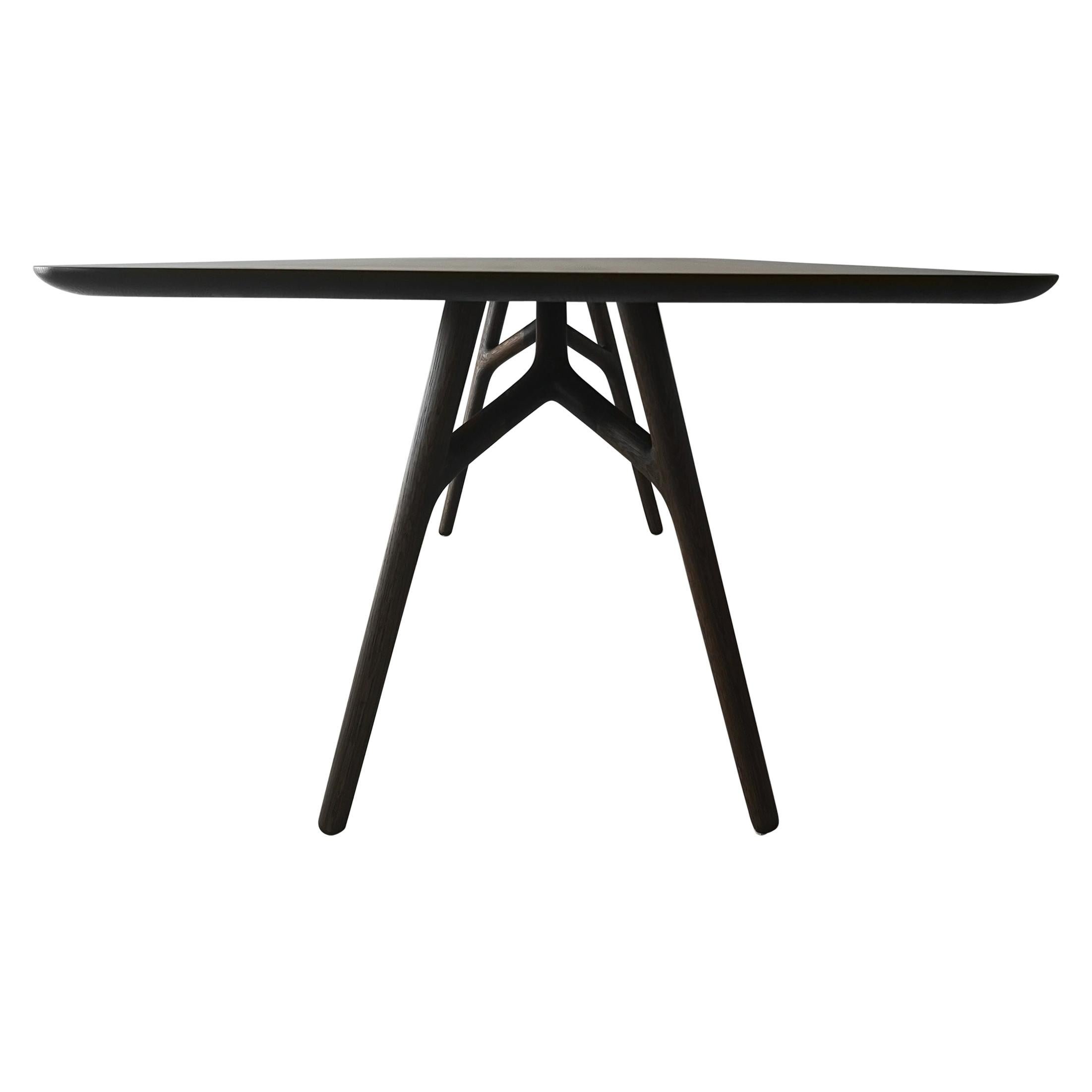 Furcula Modern Solid Wood Dining Table by Izm Design For Sale