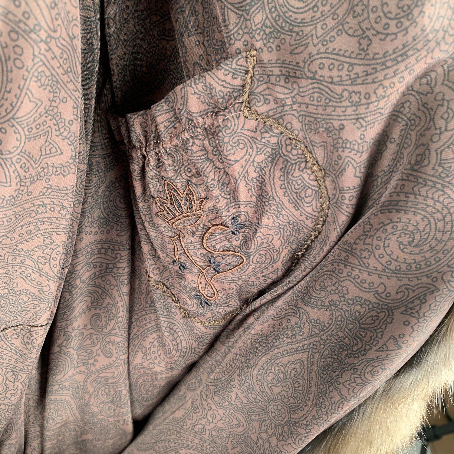 Furio Pellicce Vintage Brown Zibeline Sable Fur Long Coat In Excellent Condition In Rome, Rome