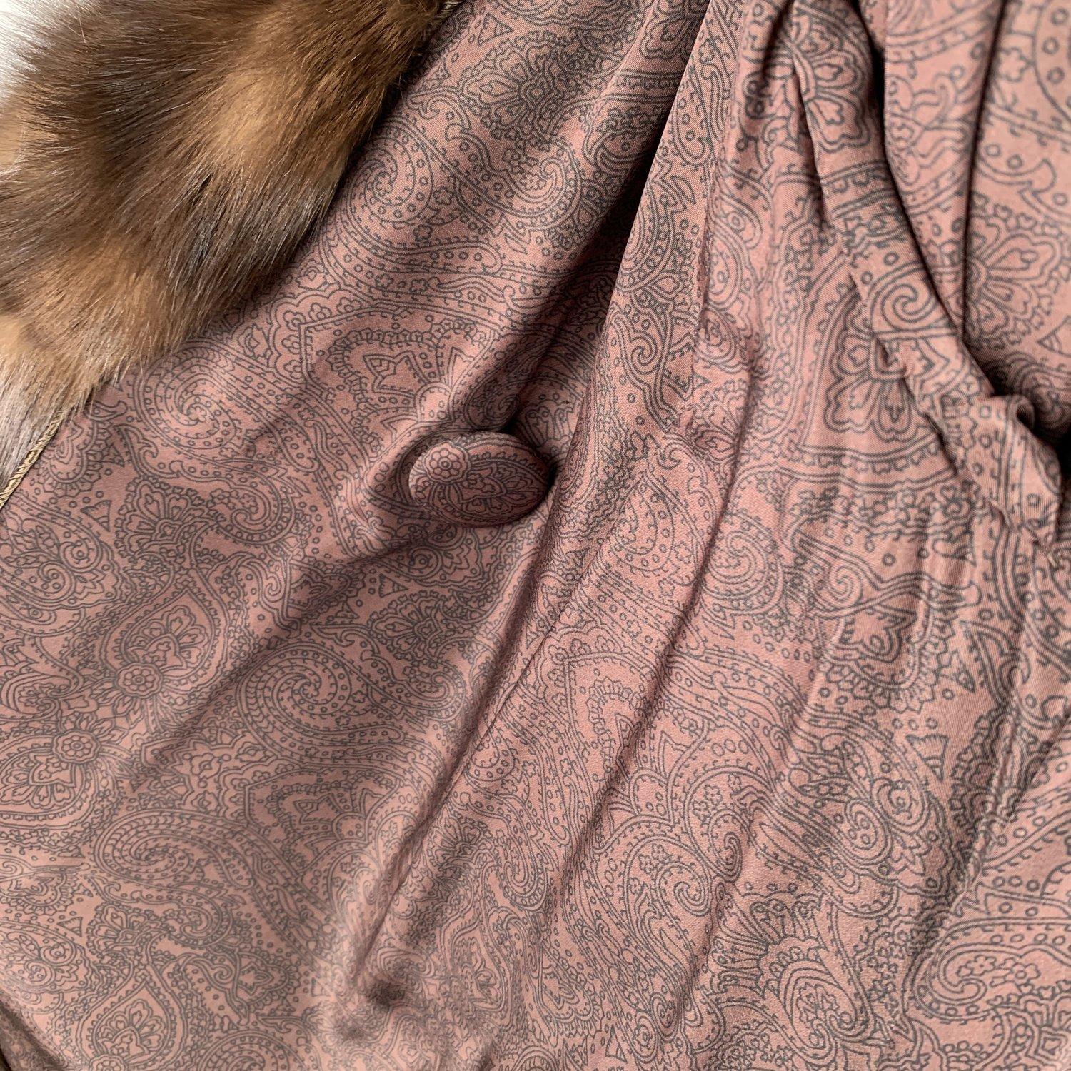 Women's Furio Pellicce Vintage Brown Zibeline Sable Fur Long Coat
