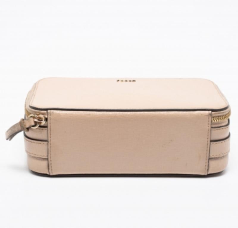 Furla Beige Leather Babylon Crossbody Bag en vente 4