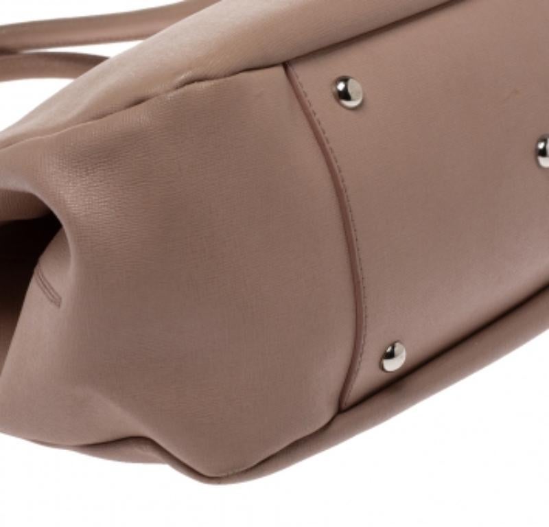Furla Beige Leather Giselle Tote For Sale 2