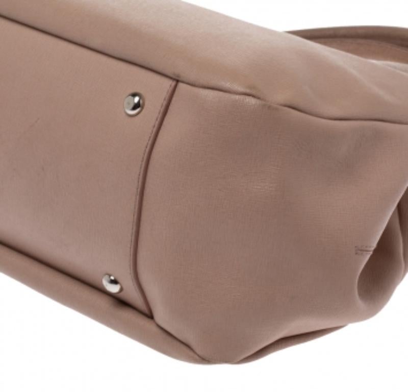 Furla Beige Leather Giselle Tote For Sale 3