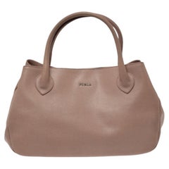 Furla Beige Leather Giselle Tote