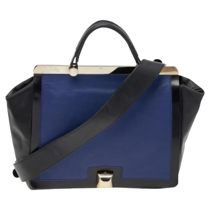 Furla Bolso de asa superior Cortina de piel negro/azul
