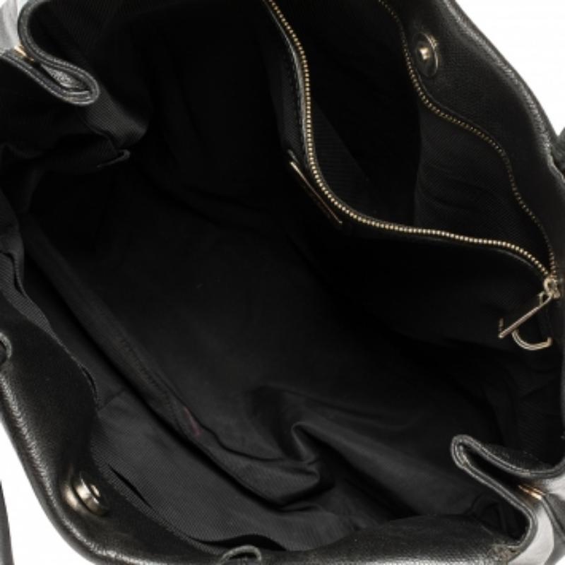 Furla Black Leather Kelis Tote For Sale 2