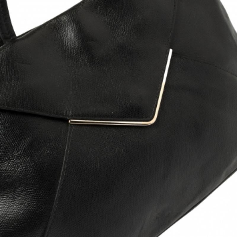 Furla Black Leather Kelis Tote For Sale 5