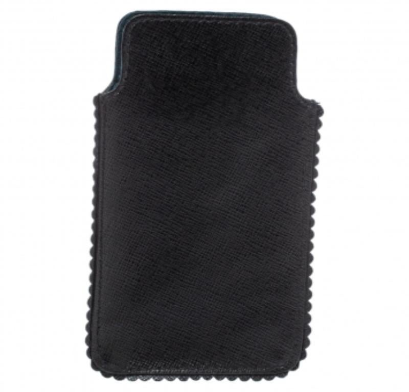 Furla Black Leather Phone Case In Good Condition For Sale In Dubai, Al Qouz 2