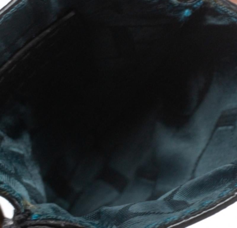 Furla Black Leather Phone Case For Sale 3