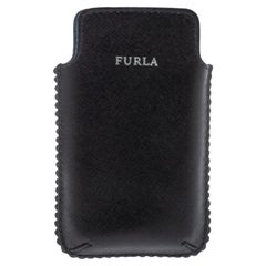 Furla Black Leather Phone Case