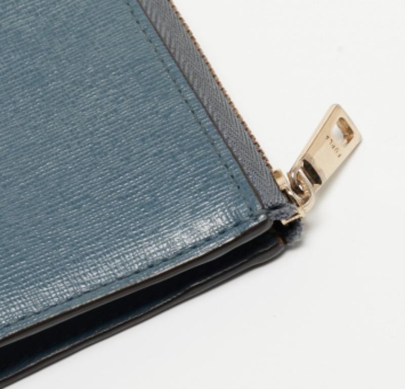 De las mujeres Llavero con cremallera Babylon de piel azul Furla en venta