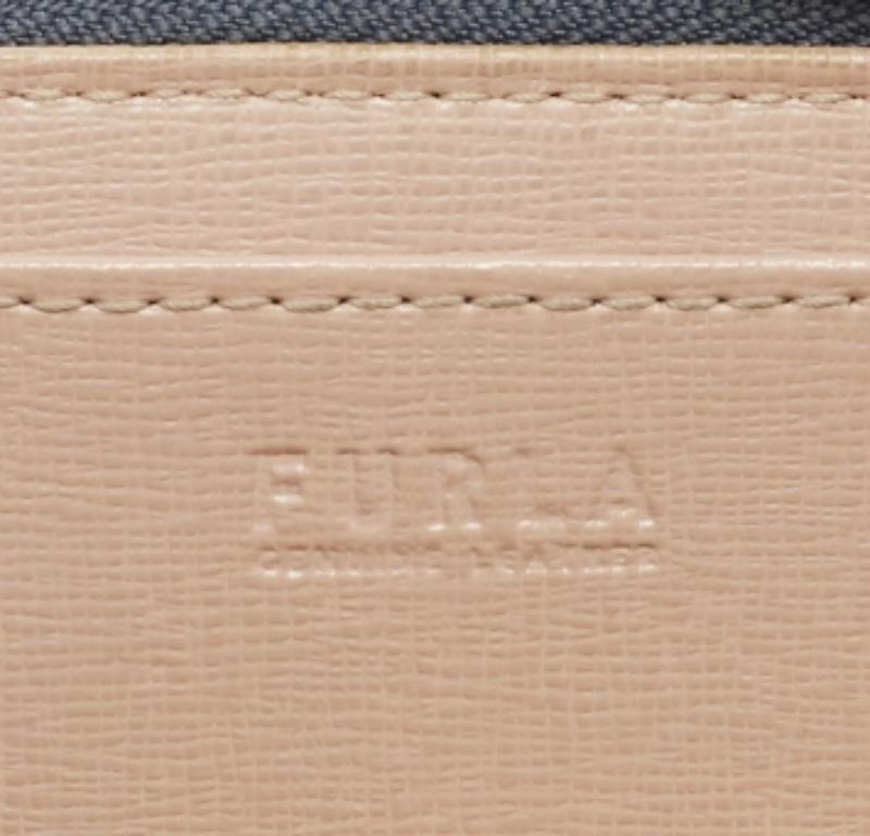 Llavero con cremallera Babylon de piel azul Furla en venta 3