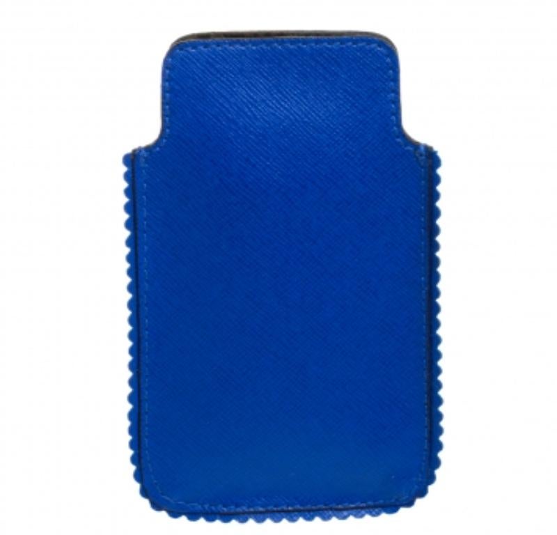 Women's Furla Blue Leather Phone Case For Sale