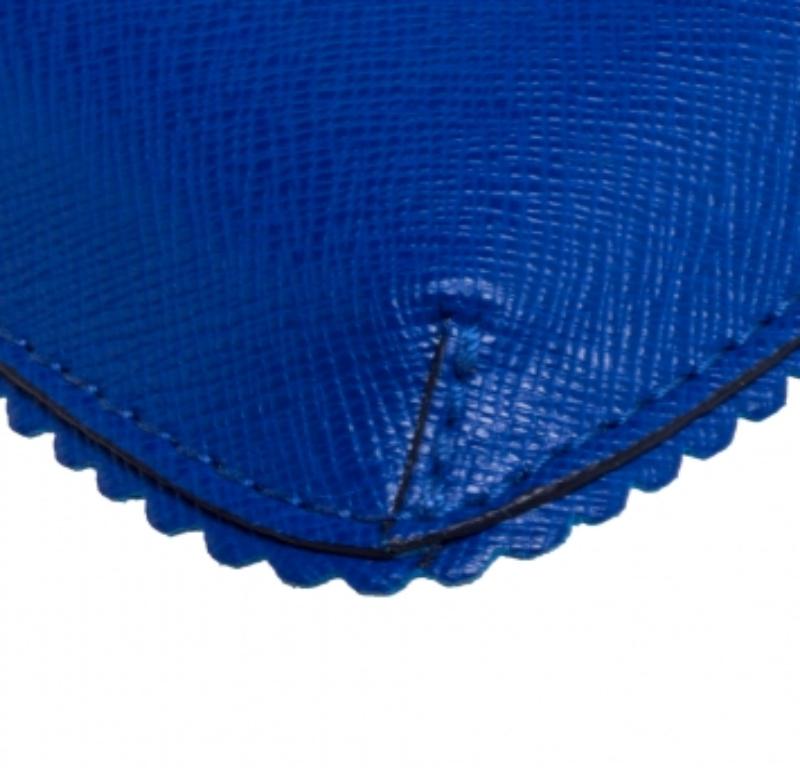 Furla Blue Leather Phone Case For Sale 2