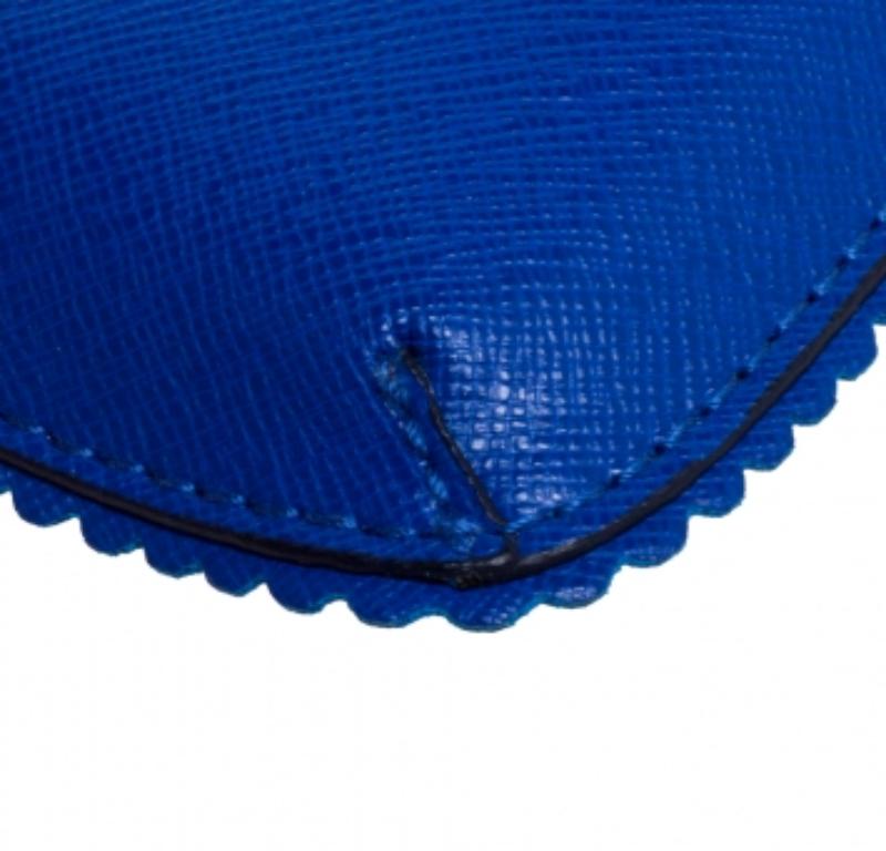Furla Blue Leather Phone Case For Sale 3