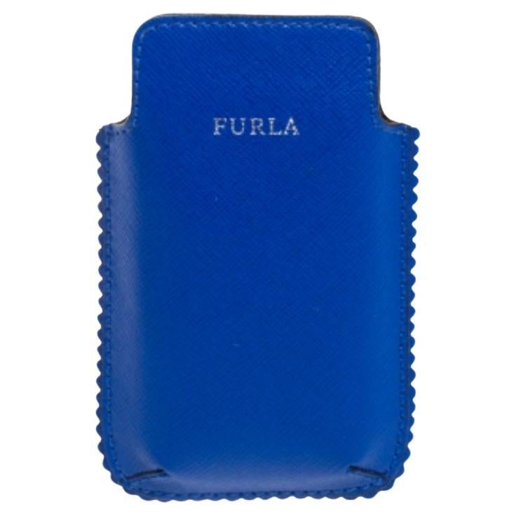 Furla Blue Leather Phone Case For Sale