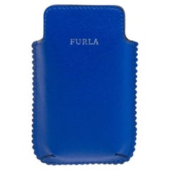Furla Blue Leather Phone Case
