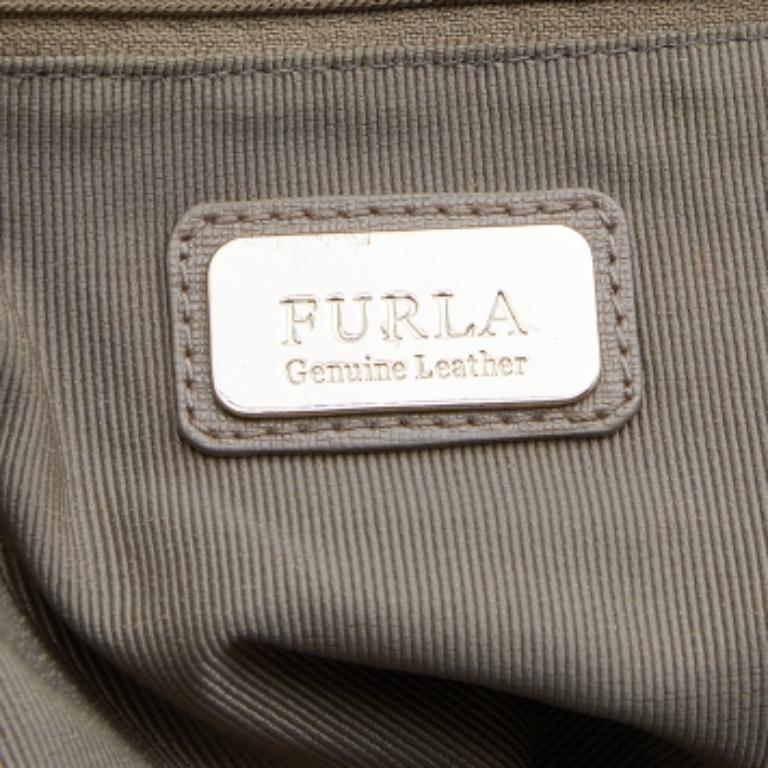 Furla Beige Oscuro Piel Tote Linda Mediana en venta 5