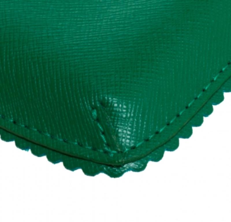Furla Green Leather Phone Case in vendita 1