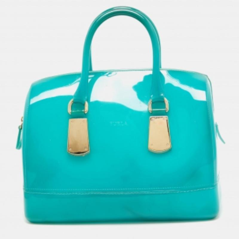 Cartera de Goma Furla Verde Caramelo en venta 2