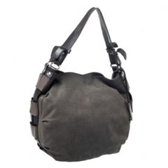 Furla Grey Leather Hobo