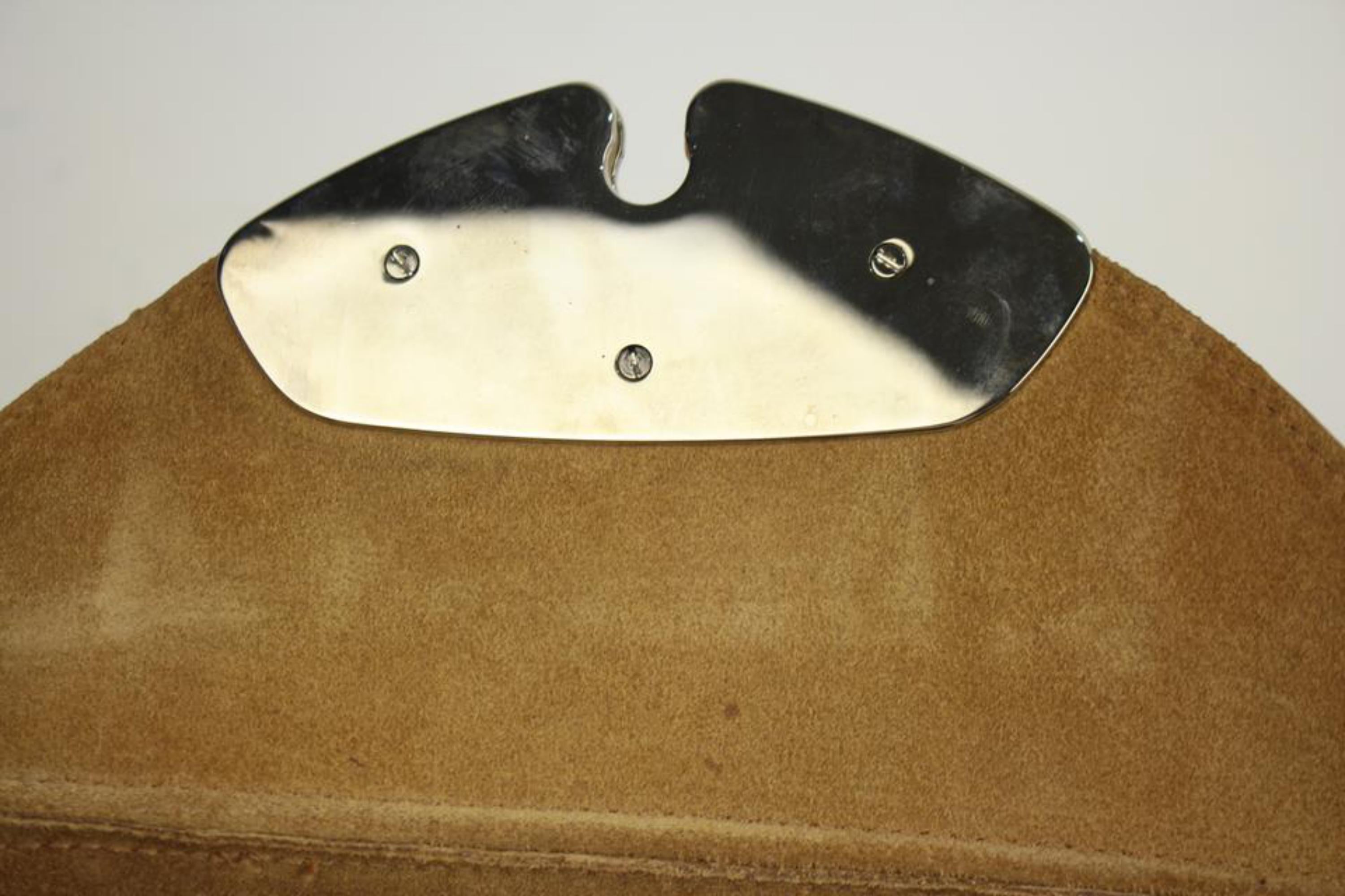 Furla Hobo Frlty01 Cognac Patent Leather Shoulder Bag For Sale 4