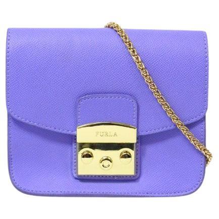 Furla Lavender Mini Crossbody Bag For Sale