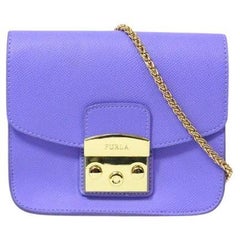 Furla Lavender Mini Crossbody Bag