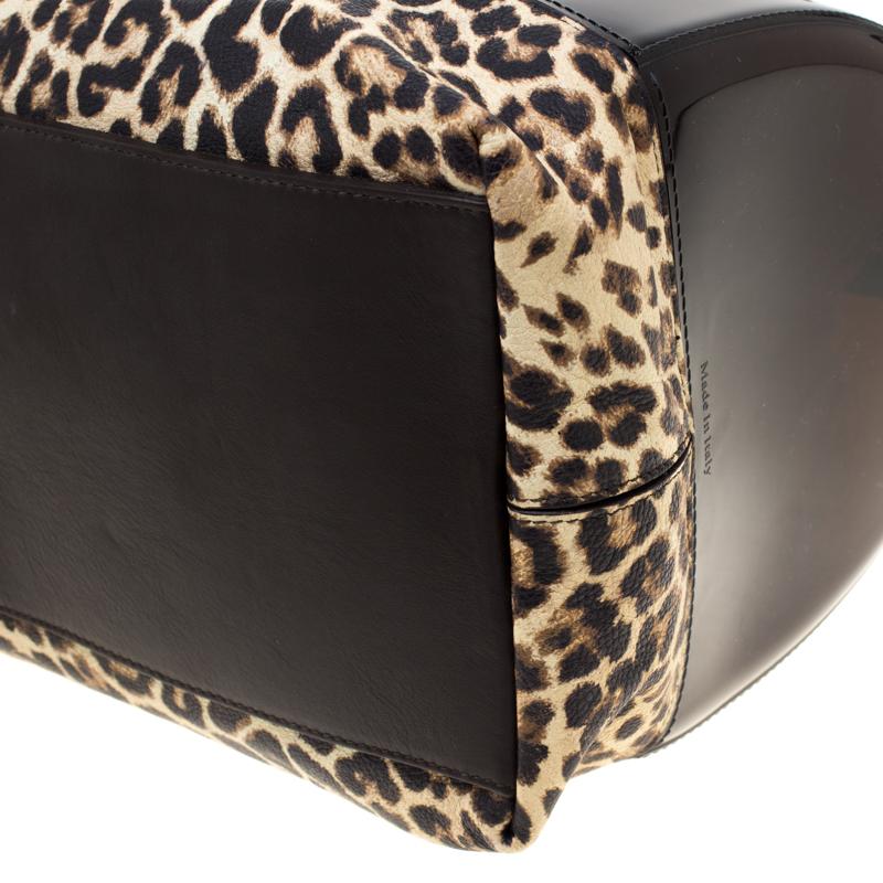 Furla Leopard Print Rubber and Leather Candy Satchel 1