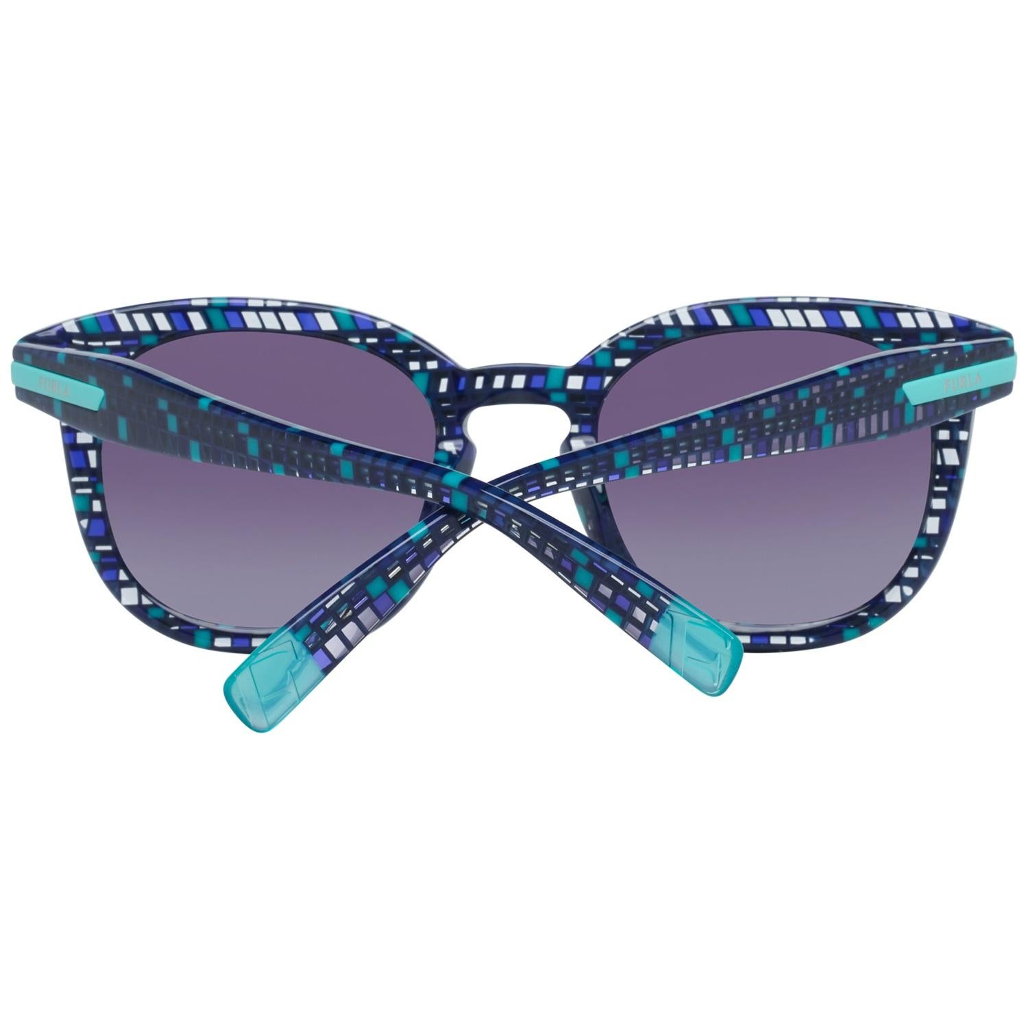 Gray Furla Mint Women Blue Sunglasses SFU036 490GB2 49-22-140 mm For Sale