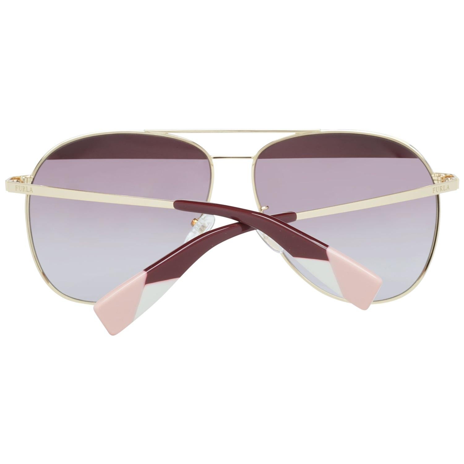 Gray Furla Mint Women Gold Sunglasses SFU236 590323 59-13-138 mm