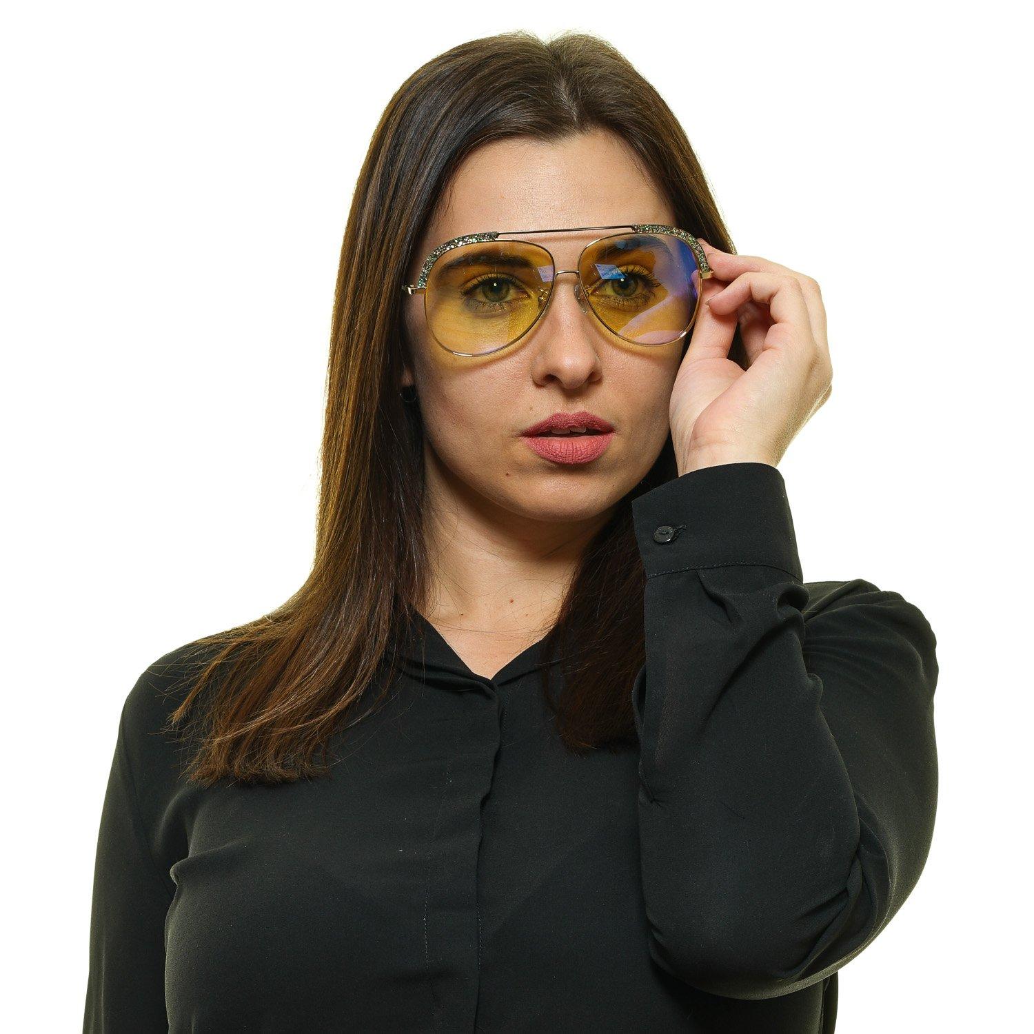 Mintfarbene Frauen-Sonnenbrille aus Gold SFU284 60300X 60-11-144 mm im Zustand „Hervorragend“ in Rome, Rome