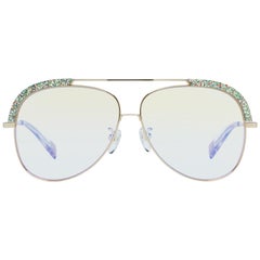 Mintfarbene Frauen-Sonnenbrille aus Gold SFU284 60300X 60-11-144 mm