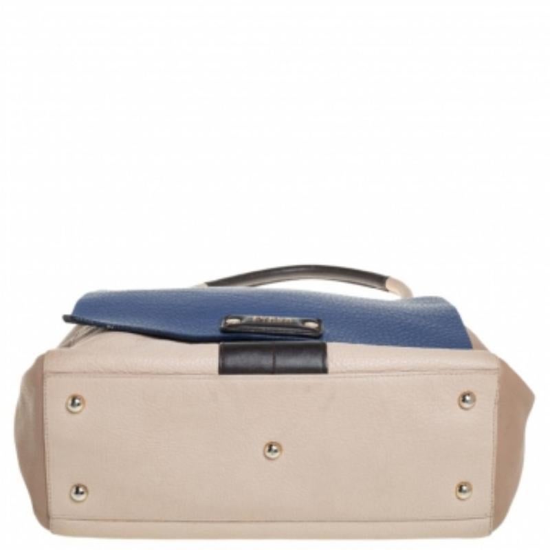 Women's Furla Multicolor Leather Flap Top Handle Bag For Sale