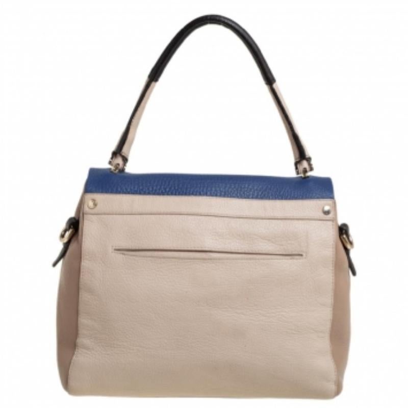 Furla Multicolor Leather Flap Top Handle Bag For Sale 1