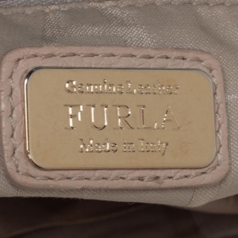 Furla Multicolor Leather Flap Top Handle Bag For Sale 2