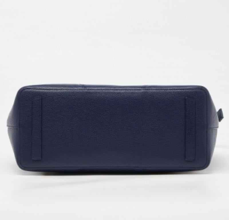 Satchel con cremallera de piel azul marino Furla en venta 1