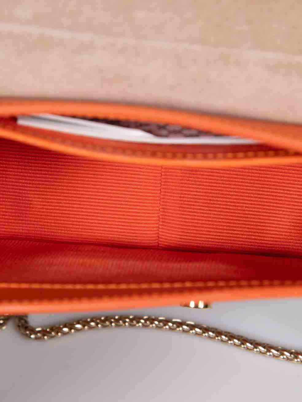Furla Orange Leather Metropolis Small Crossbody Bag For Sale 1