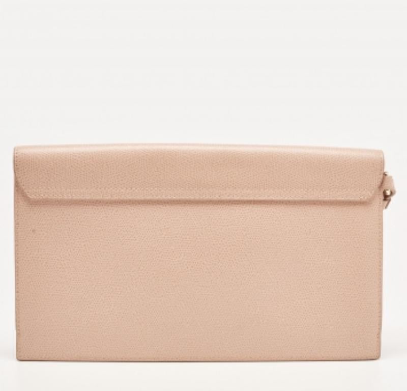Pochette da polso Furla Metropolis in pelle rosa in vendita 1