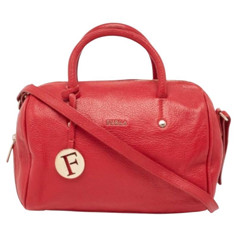 Borsa Furla Arianna in pelle rossa in vendita