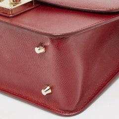 Furla Red Leather Metropolis Shoulder Bag
