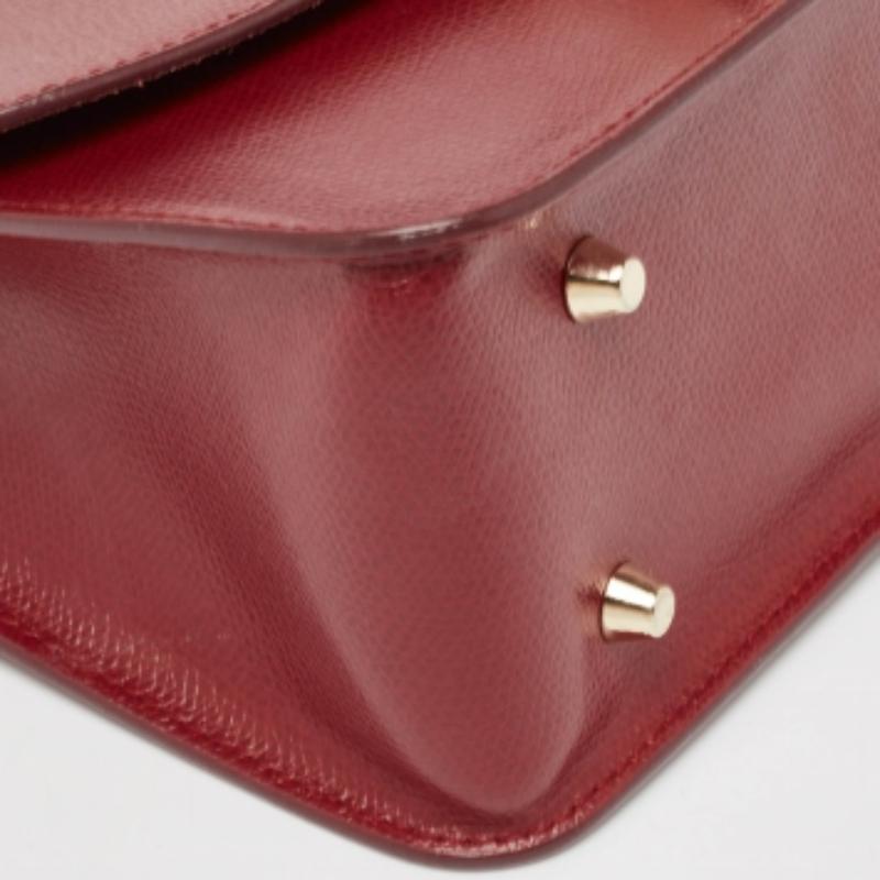 Bolso de hombro Furla Metropolis de piel roja Marrón en venta