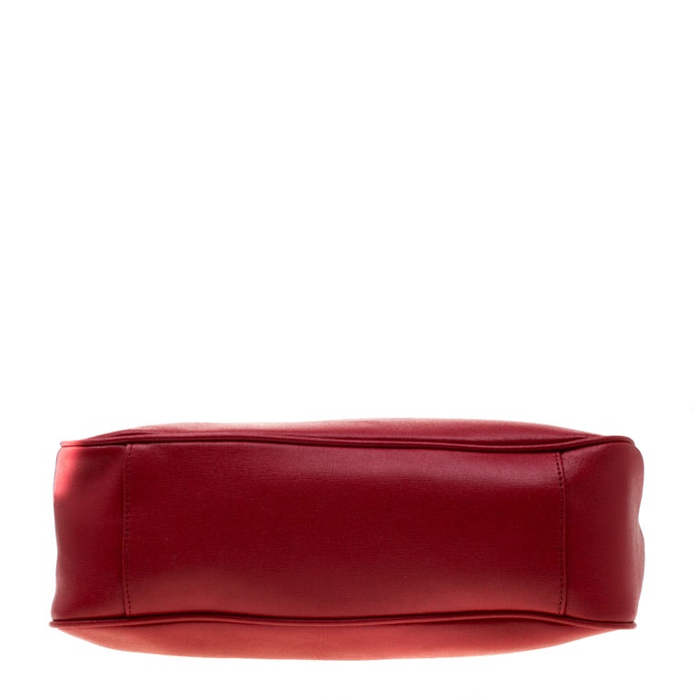 Furla Red Leather Sally Tote For Sale at 1stdibs