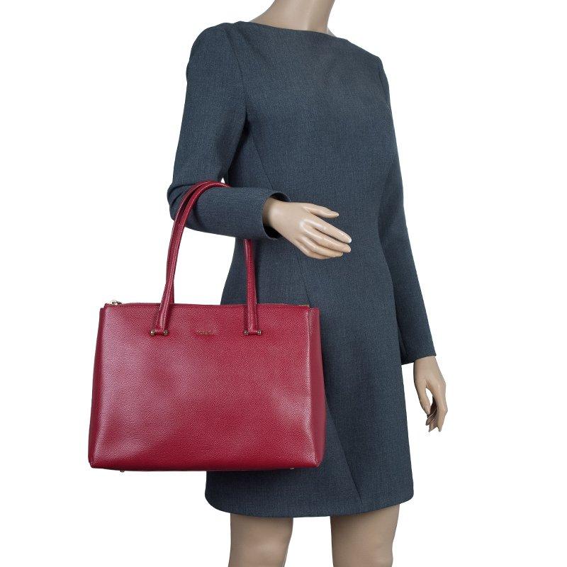 furla red purse