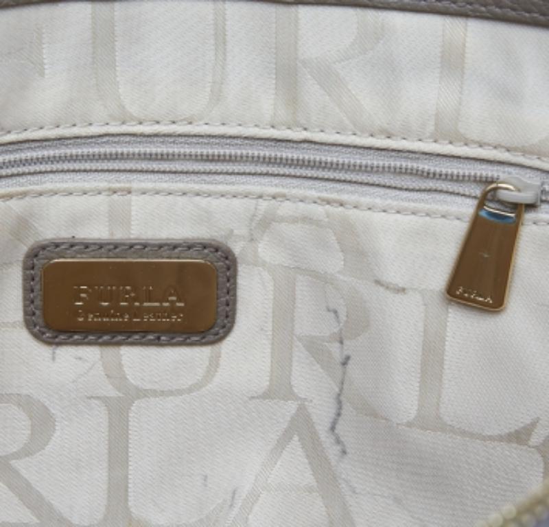 Furla Bolso de piel con cremallera topo en venta 3